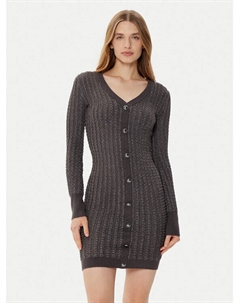 Трикотажное платье облегающего кроя, серый Guess
