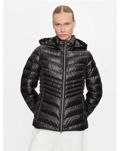 Пуховик стандартного кроя, черный Geox