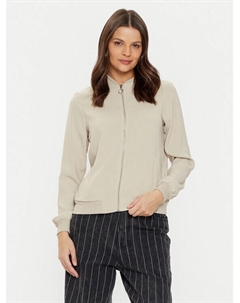 Бомбер стандартного кроя, бежевый Vero moda
