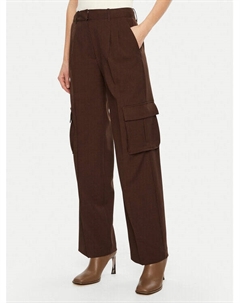 Тканевые брюки стандартного кроя, коричневый Guess