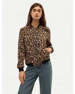 Бомбер стандартного кроя, коричневый Vero moda