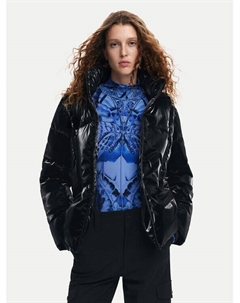 Пуховик стандартного кроя, черный Desigual