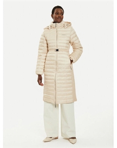 Пуховик узкого кроя, бежевый Calvin klein