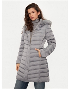 Пуховик стандартного кроя, серый Geox