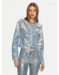 Джинсовая куртка стандартного кроя, синий Guess