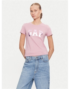 Футболка стандартного кроя, розовый Gap