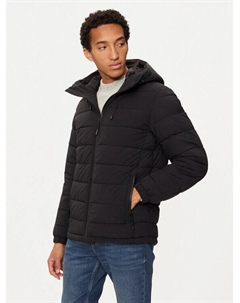 Пуховик стандартного кроя, черный Cmp