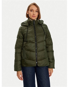 Пуховик стандартного кроя, зеленый Kaffe