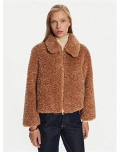 Шуба стандартного кроя, бежевый Marella