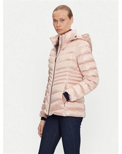 Пуховик стандартного кроя, бежевый Geox