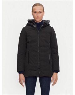 Пуховик стандартного кроя, черный Geox