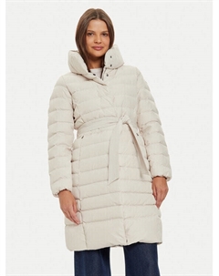 Пуховик стандартного кроя, бежевый Geox