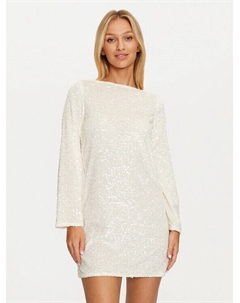 Коктейльное платье стандартного кроя, экрю Jdy