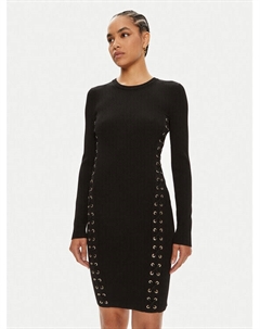 Трикотажное платье приталенного кроя, черный Michael michael kors