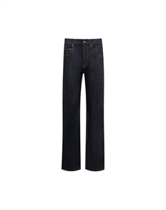 Джинсы MId Straight Baggy Jeans Indigo Raw, синий Saint laurent