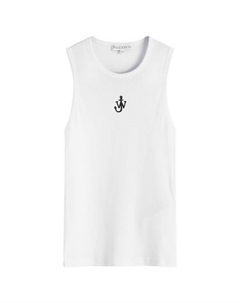 Жилет с вышивкой «Якорь», белый Jw anderson