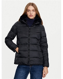 Пуховик стандартного кроя, черный Cmp
