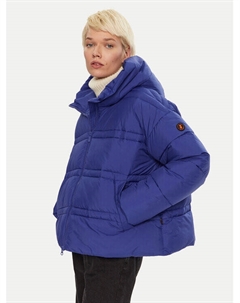 Пуховик свободного кроя, синий Save the duck