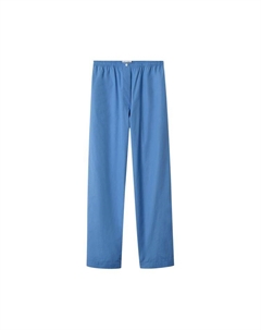 Брюки Poplin Pajama Pants Sapphire Blue, синий Miu miu