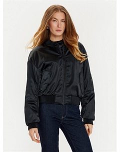 Бомбер стандартного кроя, черный Guess