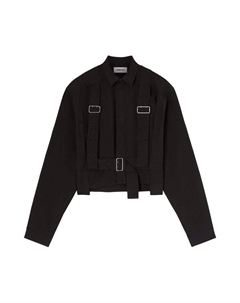 Рубашка Cropped Harness Shirt Black, черный Ambush