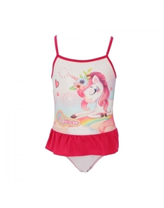 Купальник Badeanzug für Mädchen Schwimmkleidung Badebekleidung, красный Unicorn