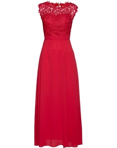 Вечернее платье макси с кружевом, красный Bpc selection
