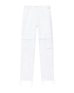 Брюки-карго свободного кроя, белый Pull & bear