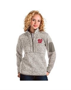 Женский пуловер с молнией 1/2 Washington Nationals Unbranded