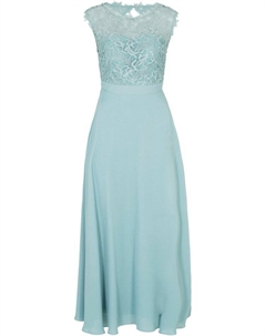 Вечернее платье макси с кружевом, синий Bpc selection