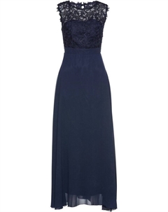 Вечернее платье макси с кружевом, синий Bpc selection