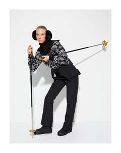 Вязаный свитер на полмолнии с широким воротником с рисунком, черный Koton