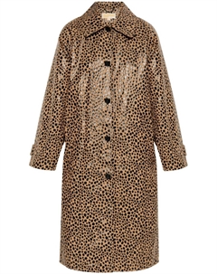 Пальто с гепардовым принтом, коричневый Michael michael kors