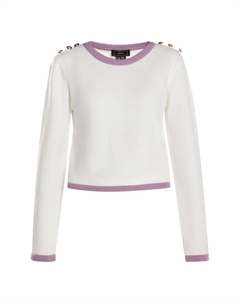 Тонкий вязаный свитер Sweater Paino, белый Faina