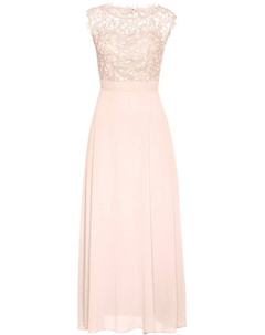 Вечернее платье макси с кружевом, розовый Bpc selection
