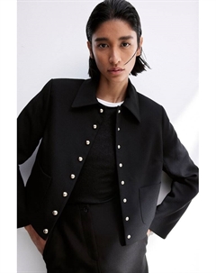 Саржевая куртка, черный H&m