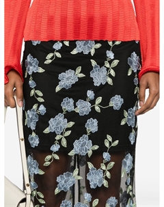 Сетчатая юбка миди, черный Rotate birger christensen