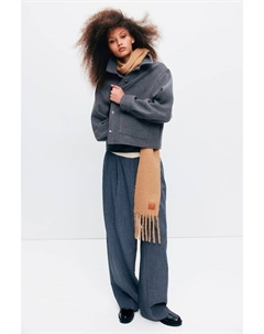 Жакет с планкой на пуговицах, серый H&m