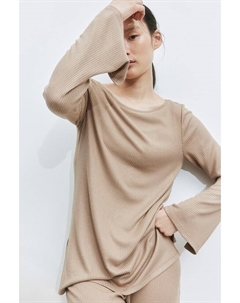 Свитер с вырезом «лодочка», бежевый H&m