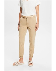 Брюки со средней талией, бежевый Esprit
