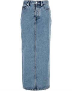 Юбка из денима с декором от, синий Alexander wang