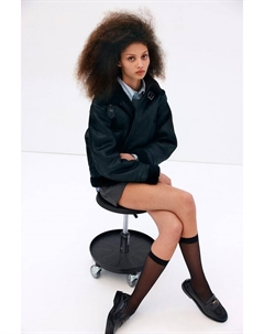 Куртка авиатор с плюшевой подкладкой, черный H&m