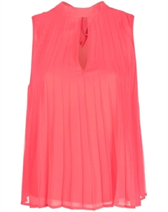 Плиссированная блузка без рукавов, розовый Liu jo