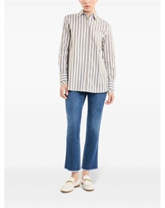 Полосатая рубашка, зеленый Fay