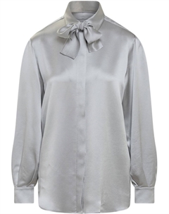 Рубашка с бантом, серый Alberta ferretti