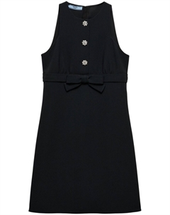 Мини-платье из соболя, черный Prada