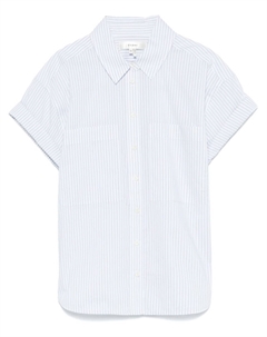 Рубашка с короткими рукавами и манжетами, синий Frame