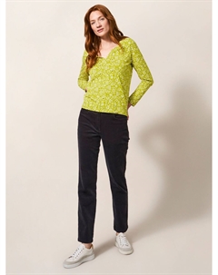 Топ с длинными рукавами Nelly, желтый White stuff