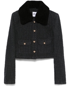 Фактурная джинсовая куртка, серый Self-portrait