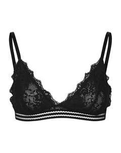 Бюстгальтер с косточками Spitzen Triangel BH ohne Bügel & Polster Bralette Bustier VMANNA, черный Vero moda